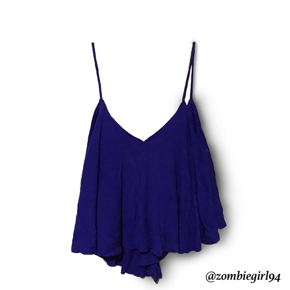 Cobalt blue crop top