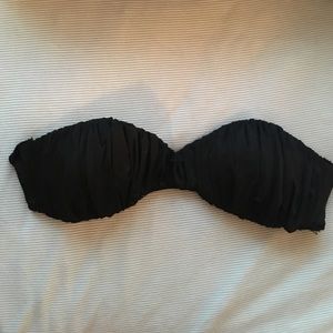 Black bandeau bikini top