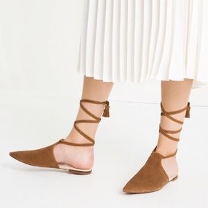 BLACK FRI SALE ⚫️ Zara Lace-up Flats