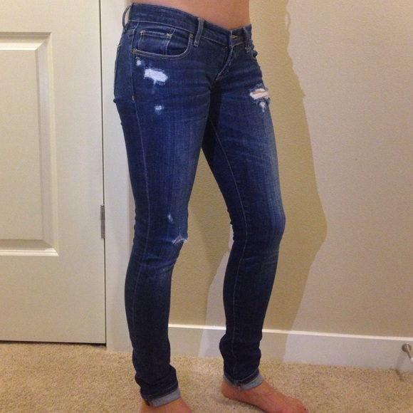 Distressed Extra Skinny A&F Jeans