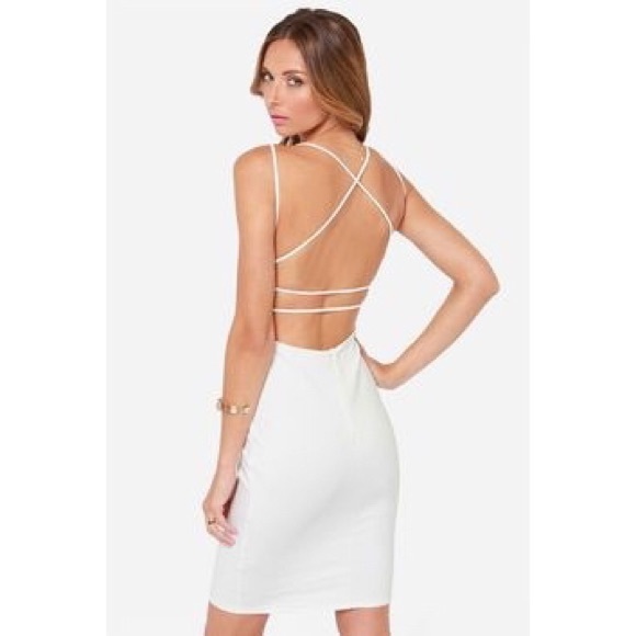 Lulu's "be all trend all" strappy backless dress