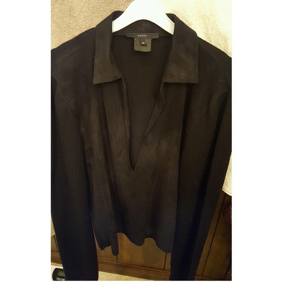 GUCCI Suede Blouse