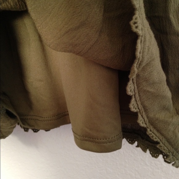 🌴Cute summer romper🌴 Olive green - Picture 4 of 4