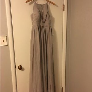 Backless Chiffon Bridesmaid Dress