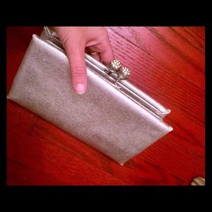 Vintage silver clutch