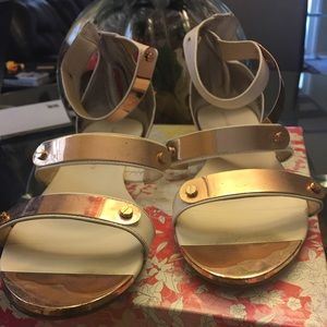 Chinese laundry ladies white gladiator sandals