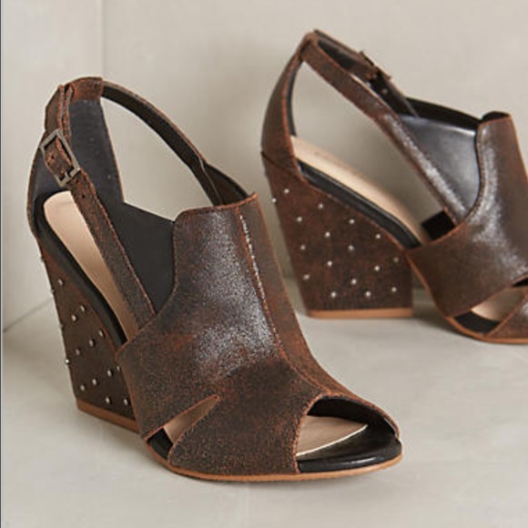 Anthropologie Klub Nico Palm Grove Wedges - Picture 1 of 4