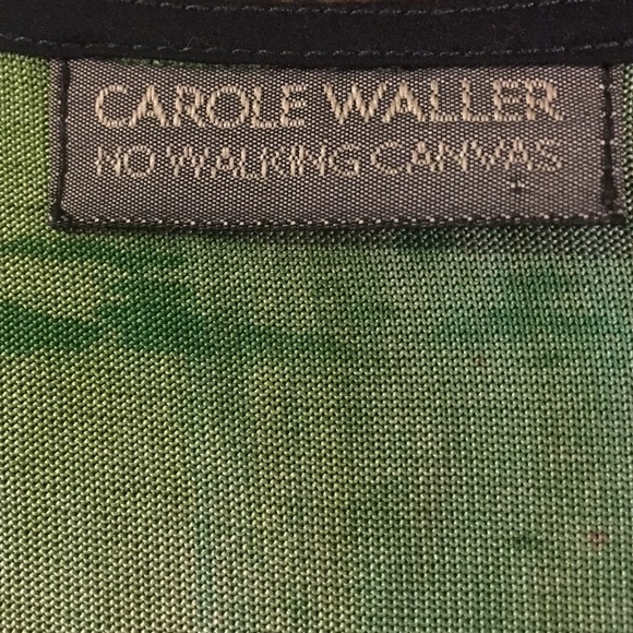 Carole Waller One of a Kind Painted Silk Shirt. - Picture 3 of 3