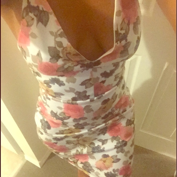 Vintage floral print dress