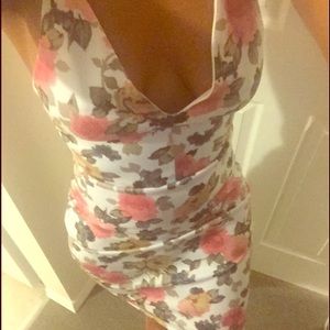 Vintage floral print dress