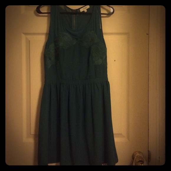 Olive green dress