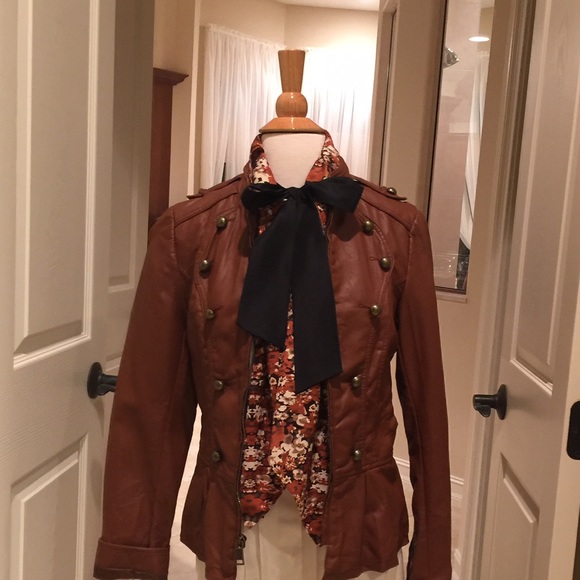 Brown Steve Madden leather coat - Picture 2 of 7