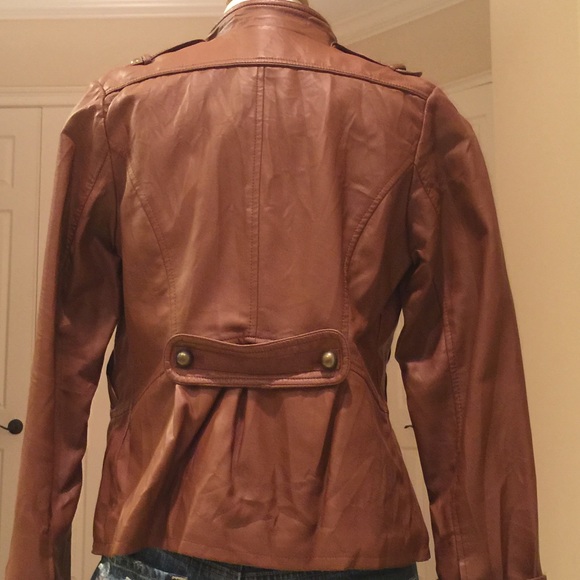 Brown Steve Madden leather coat - Picture 4 of 7