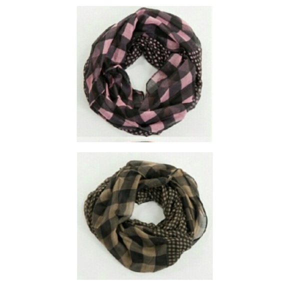 Plaid Infinity Scarf. - Picture 3 of 4