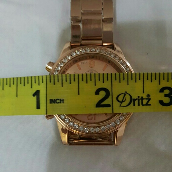Fashion Rose Gold Full Steel Rhinestone watch - Picture 3 of 4