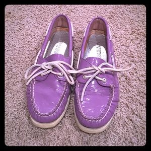 Purple Sperry Top Siders