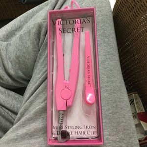 Victoria's Secret mini hair straightener and clip!