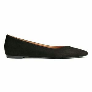 Black Pointed Toe Ballet Flats
