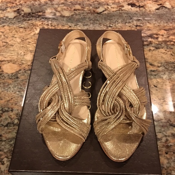 SOLD IN BUNDLE Loeffler Randall Gold sandal