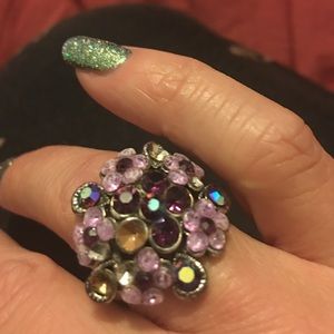 Beautiful purple multi ring, size 6 🌸