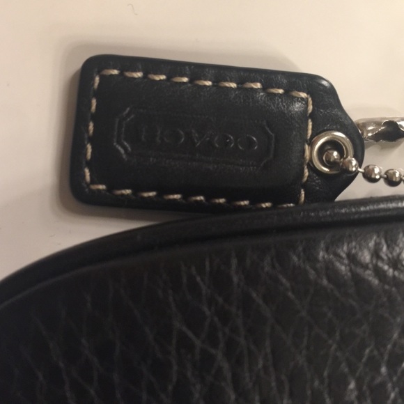 Black Coach Leather Wristlet - Picture 2 of 3