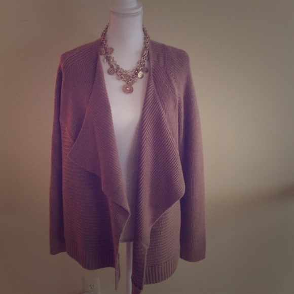 Tahari wool draped sweater