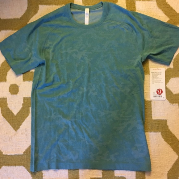 Lululemon metal vent tech SS (men's) med, teal