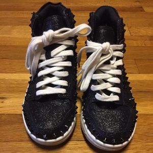 Steve Madden high top studded sneakers