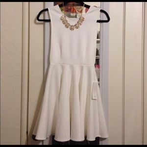 Tobi open side white dress