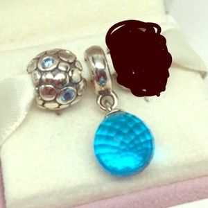2 Pandora Ocean Theme Charms