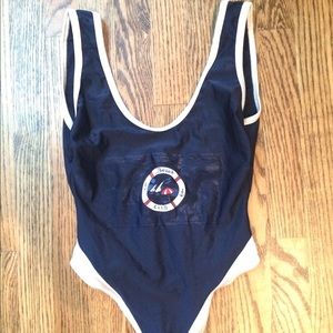 Retro one piece baithing suit