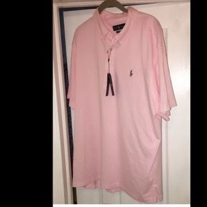 Polo Ralph Lauren Men's pink oxford polo