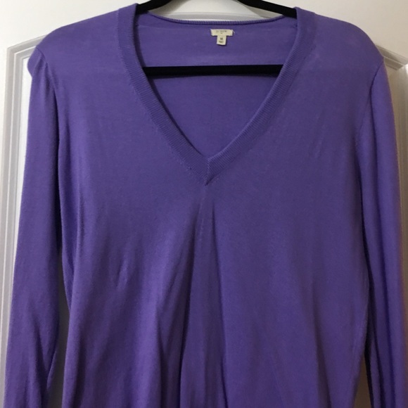 Lavender v-beck Jcrew Sweater