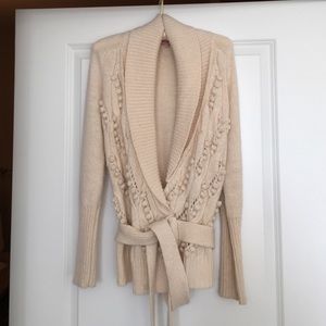 Cardigan wrap sweater