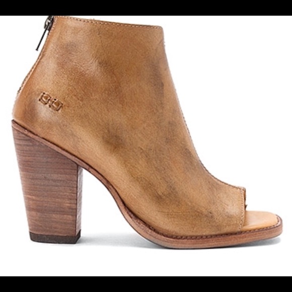 Bed stu Onset peep toe bootie tan driftwood