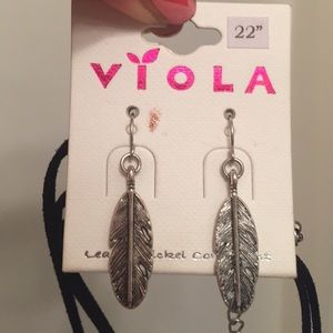 Earrings and necklace