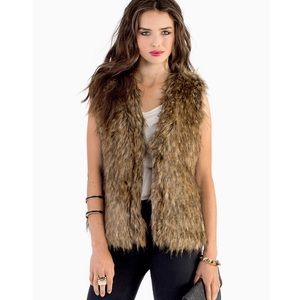 Ellison Ever As Be faux fur vest from Tobi