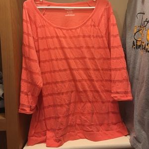 3/4 Sleeve Coral Top
