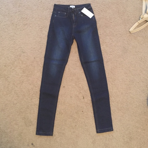 Size 24 dark wash skinny jeans from Tobi