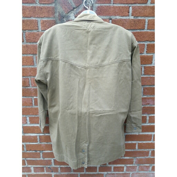 Vintage oversized military jacket, bowling patches - Picture 2 of 5