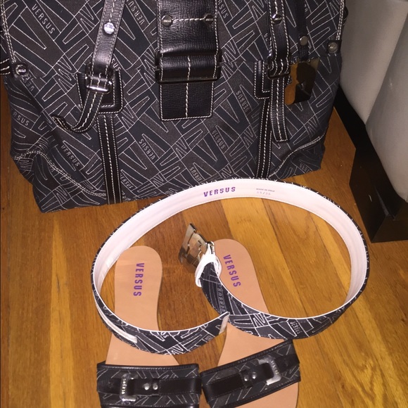 Versus Versace handbag, belt and sandal set
