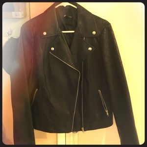 Faux leather jacket
