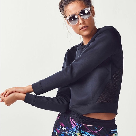 Fabletics black sport sweatshirt