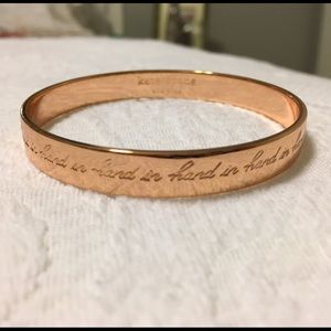 Kate Spade Idiom Bangle in rose gold