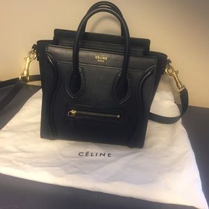 Celine black Nano with dust bag/ original receipt.