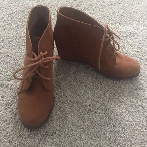 Women's lace up ankle booties