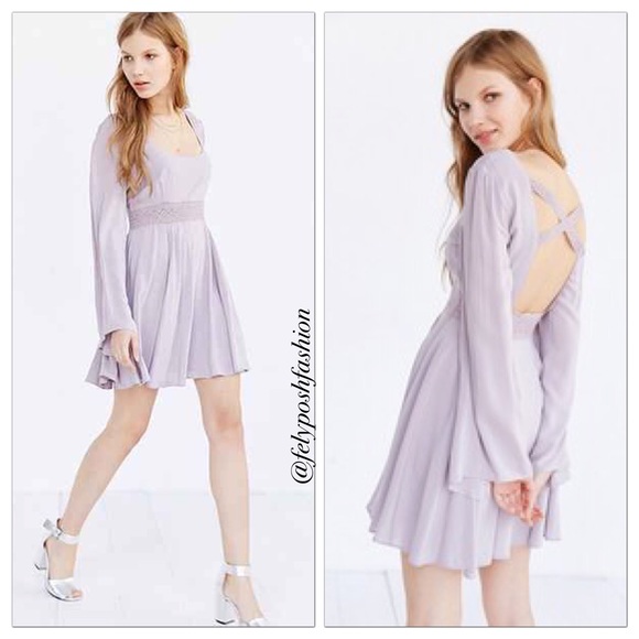 Urban Outfitters Flower Child Long-Sleeve Babydoll - Picture 3 of 3