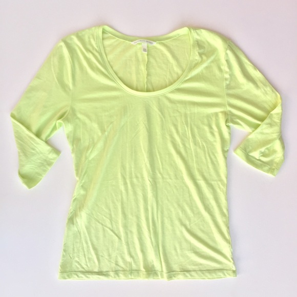 Victoria's Secret Lime Green Scoop Neck Tissue Tee