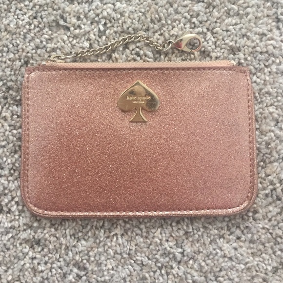Kate Spade glitter pouch
