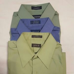 3 short sleeve men's dress shirts